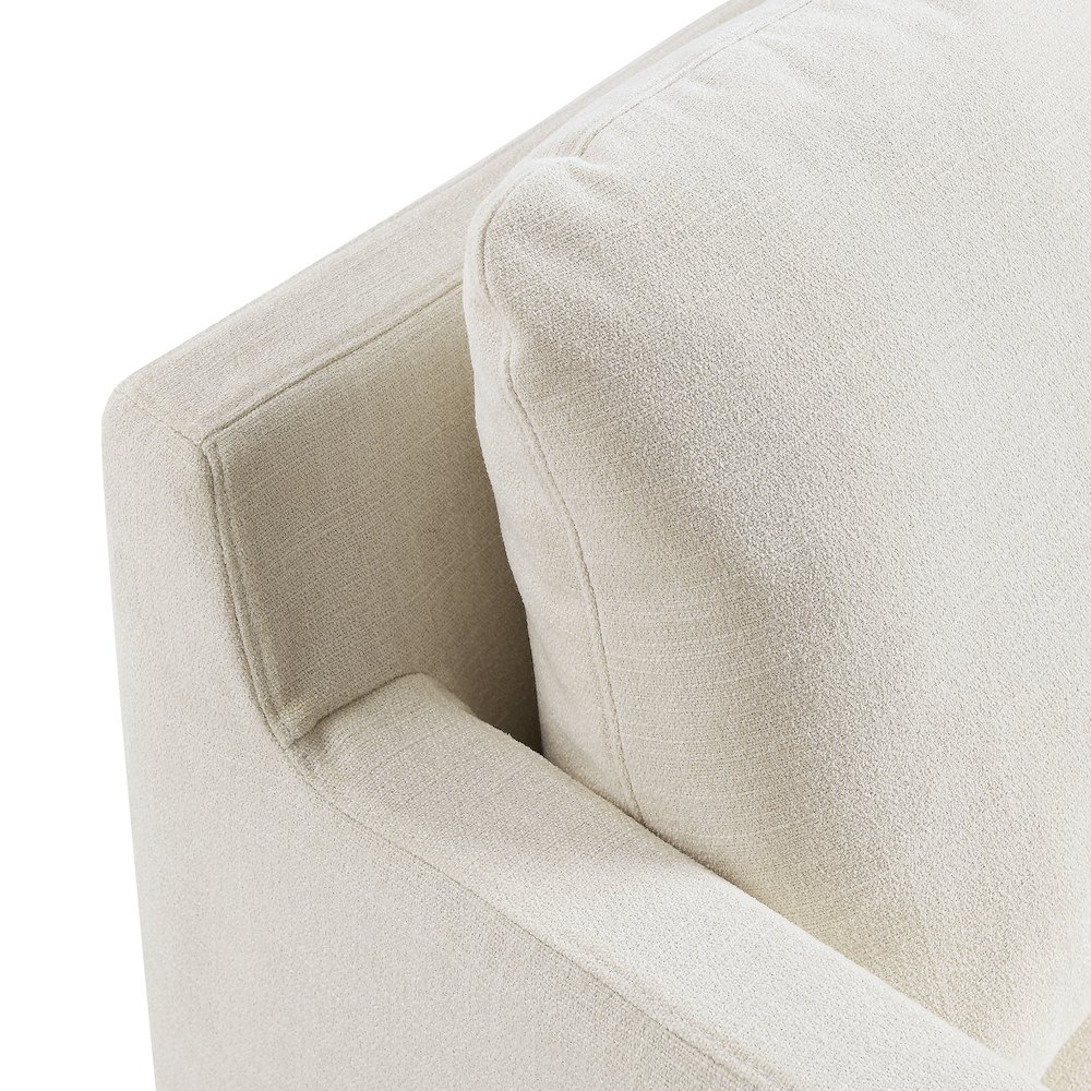 Serene Fabric Slipcovered Swivel Armchair. Picture 8