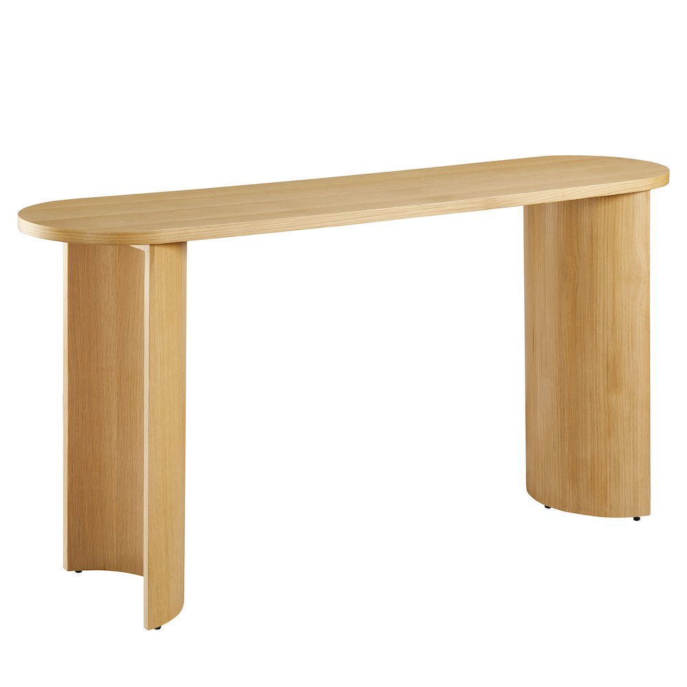 Aspect Oval Wood Entryway Console Table. Picture 4