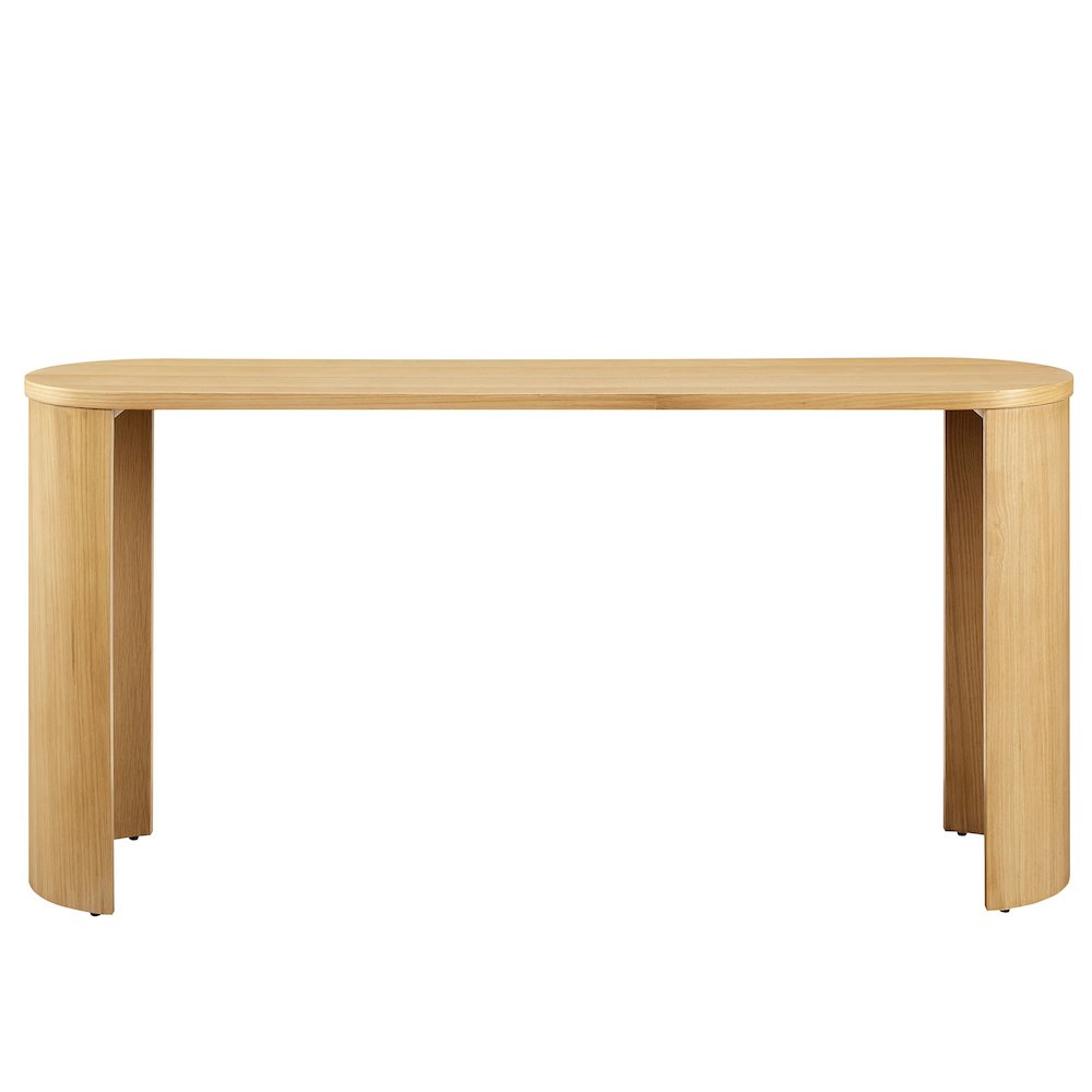Aspect Oval Wood Entryway Console Table. Picture 6