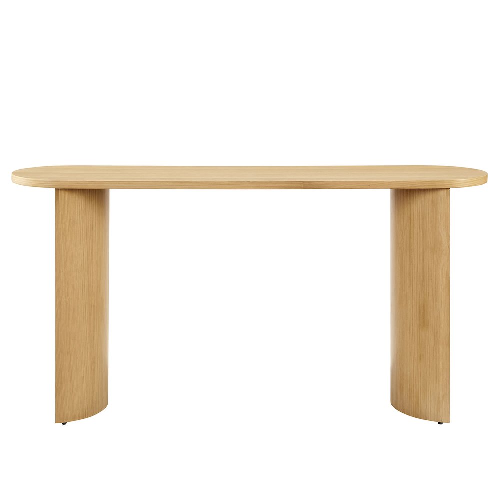 Aspect Oval Wood Entryway Console Table. Picture 8