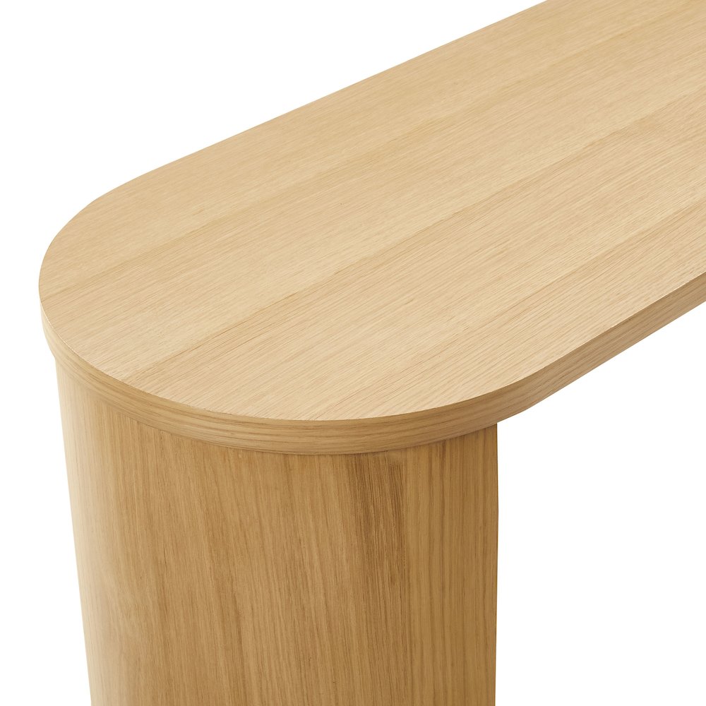 Aspect Oval Wood Entryway Console Table. Picture 7