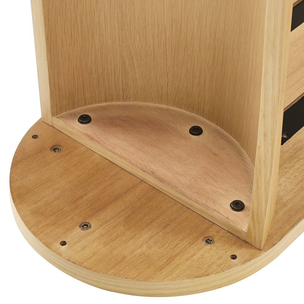 Aspect Oval Wood Entryway Console Table. Picture 9