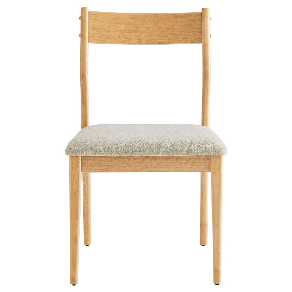 Solara Fabric Wood Dining Side Chairs Set of 2. Picture 7
