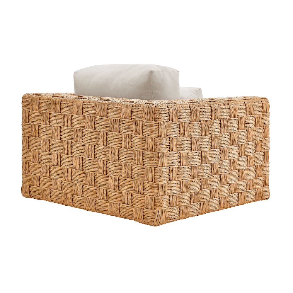 Thames Outdoor Patio Wicker Outdoor Patio Rattan Armchair. Picture 5