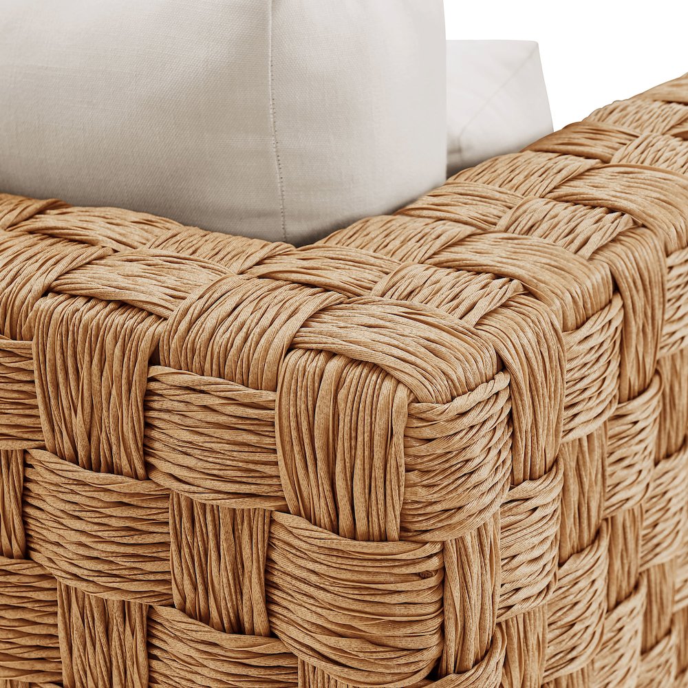 Thames Outdoor Patio Wicker Outdoor Patio Rattan Armchair. Picture 7