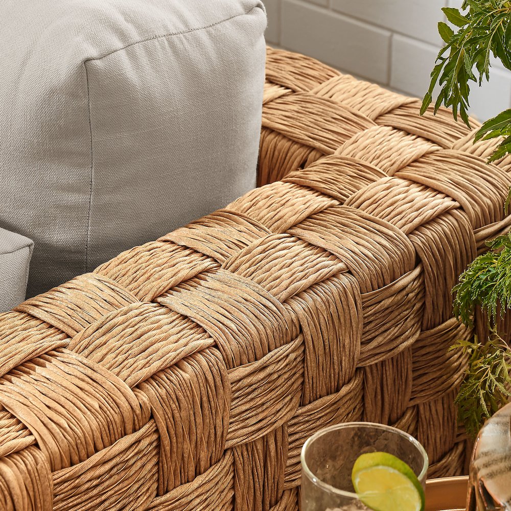 Thames Outdoor Patio Wicker Outdoor Patio Rattan Armchair. Picture 9