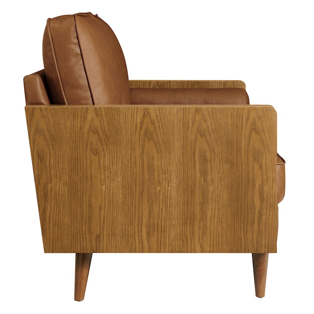 Kellan Vegan Leather Loveseat. Picture 4