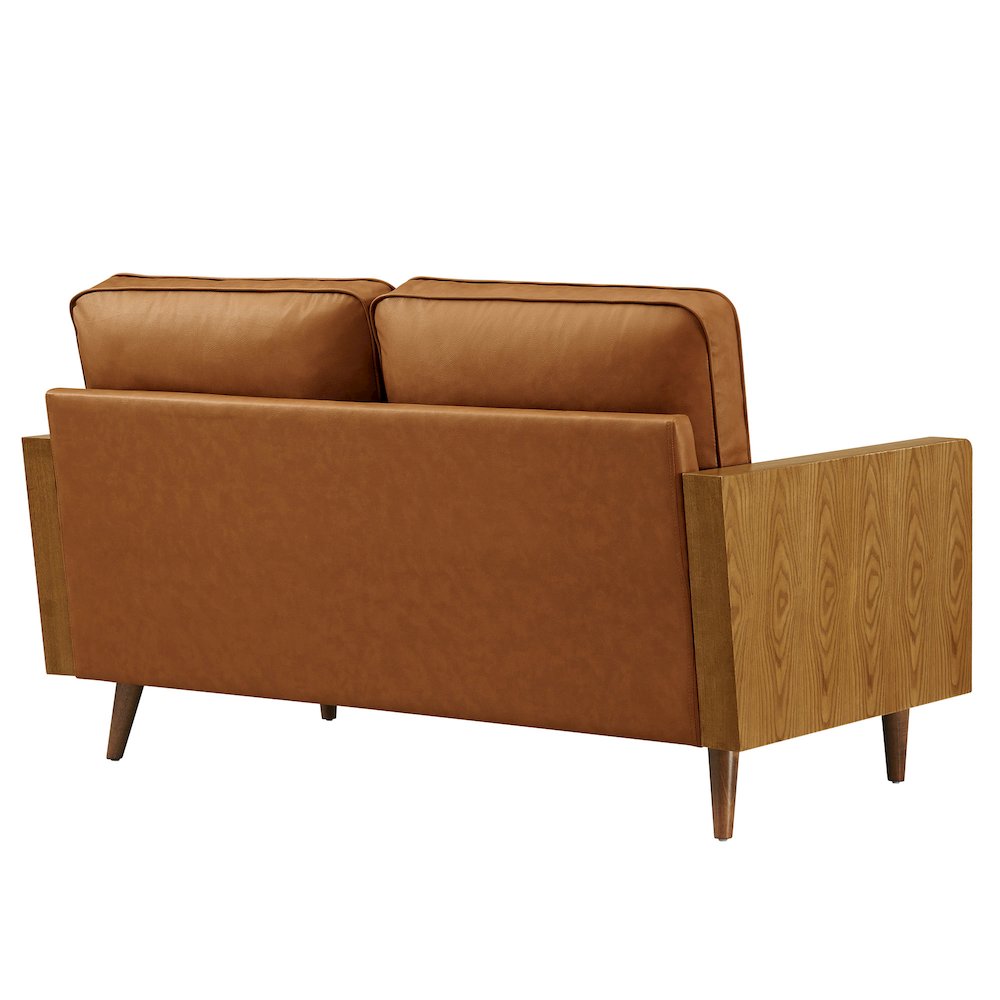 Kellan Vegan Leather Loveseat. Picture 5