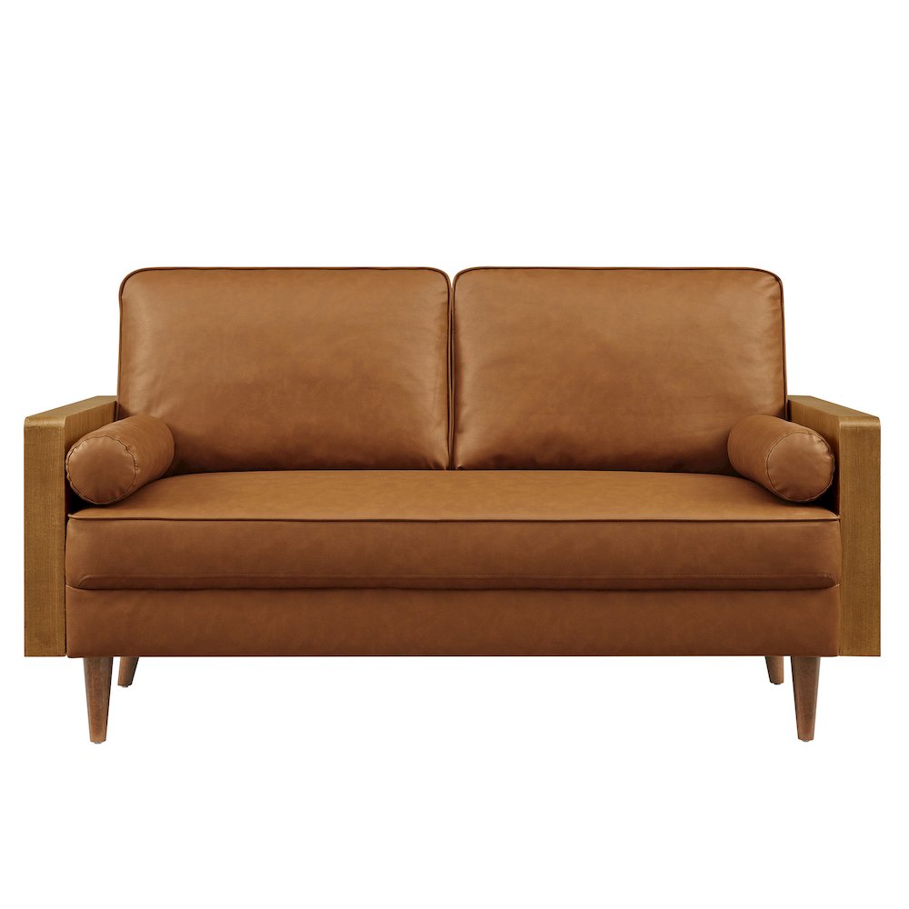 Kellan Vegan Leather Loveseat. Picture 6