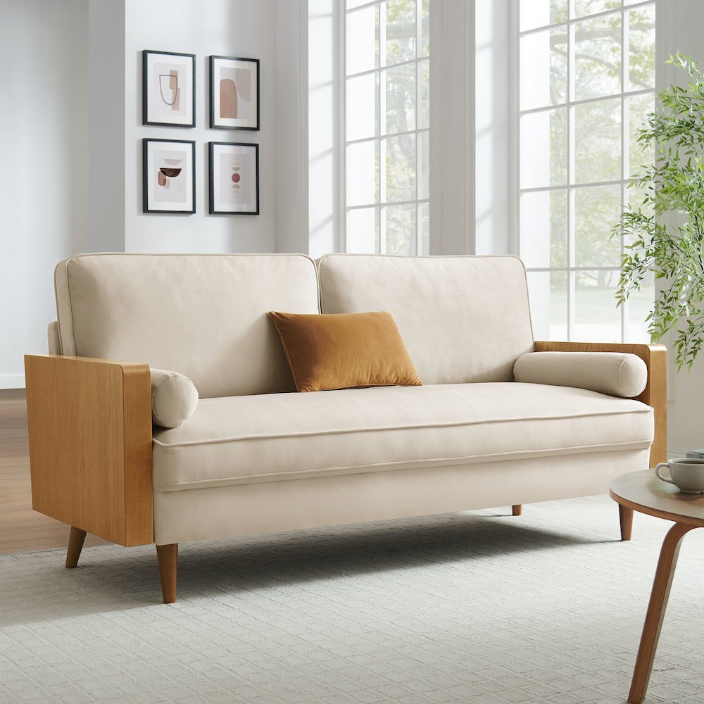 Kellan Performance Velvet Sofa. Picture 8