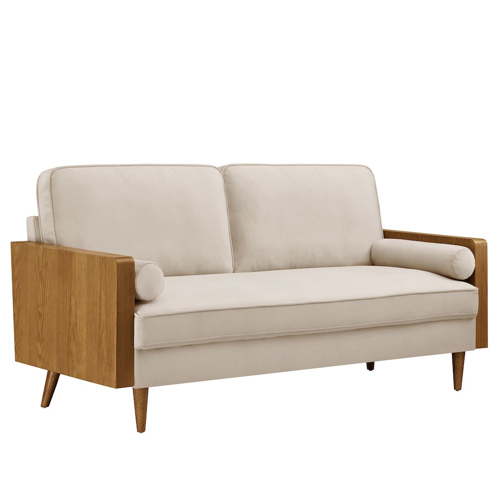Kellan Performance Velvet Sofa. Picture 1