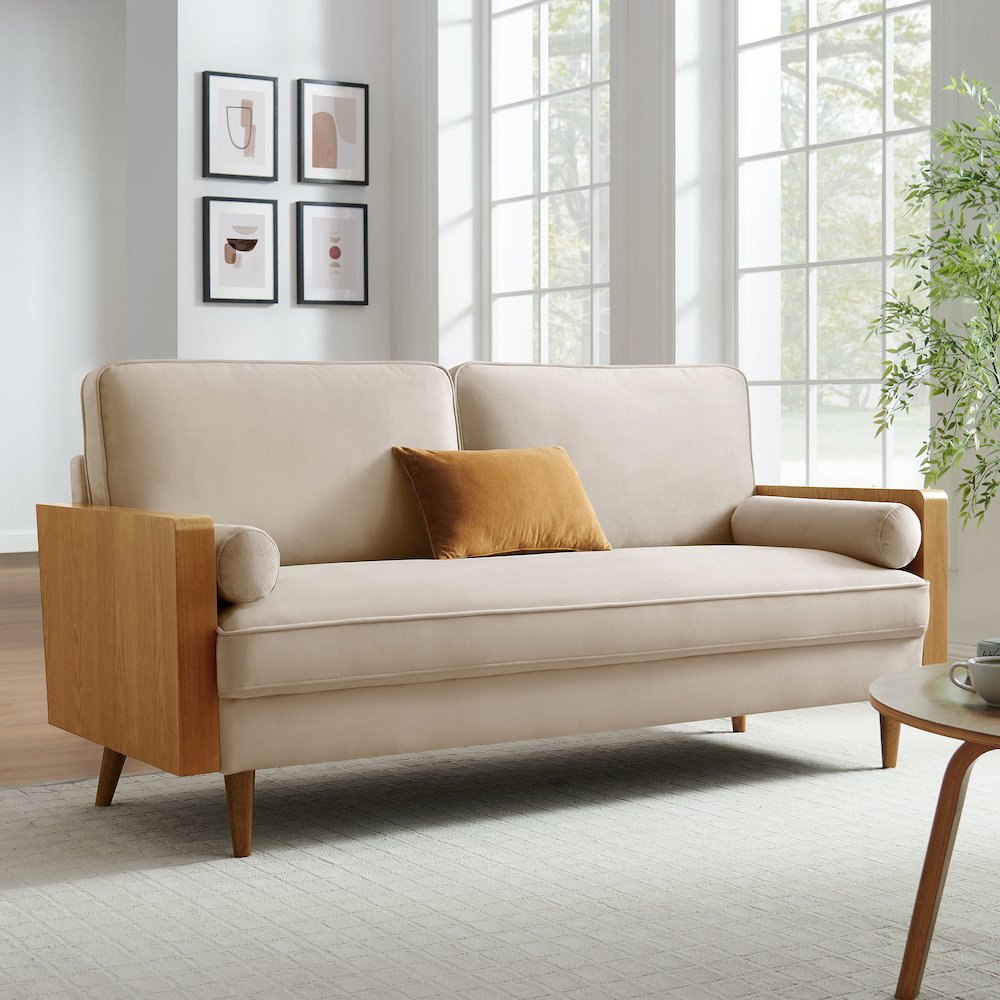 Kellan Performance Velvet Sofa. Picture 8
