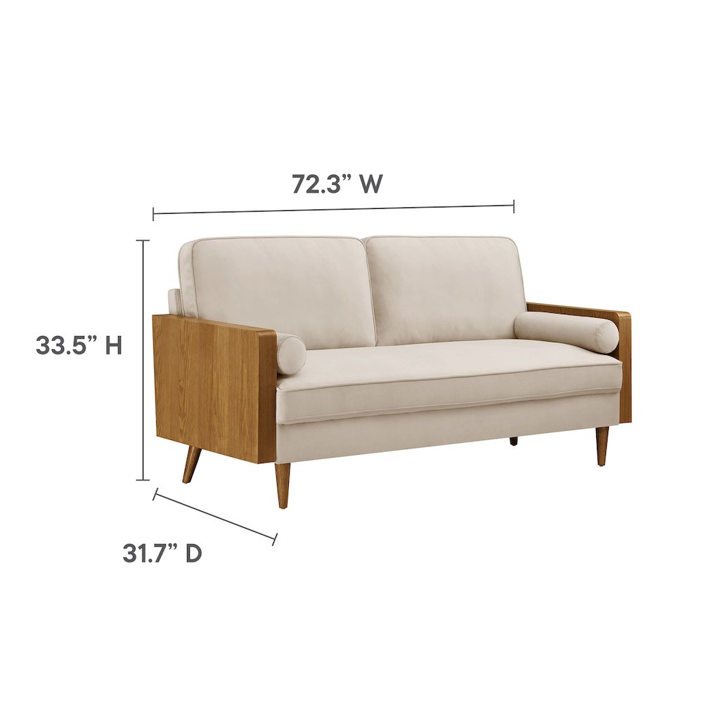 Kellan Performance Velvet Sofa. Picture 2