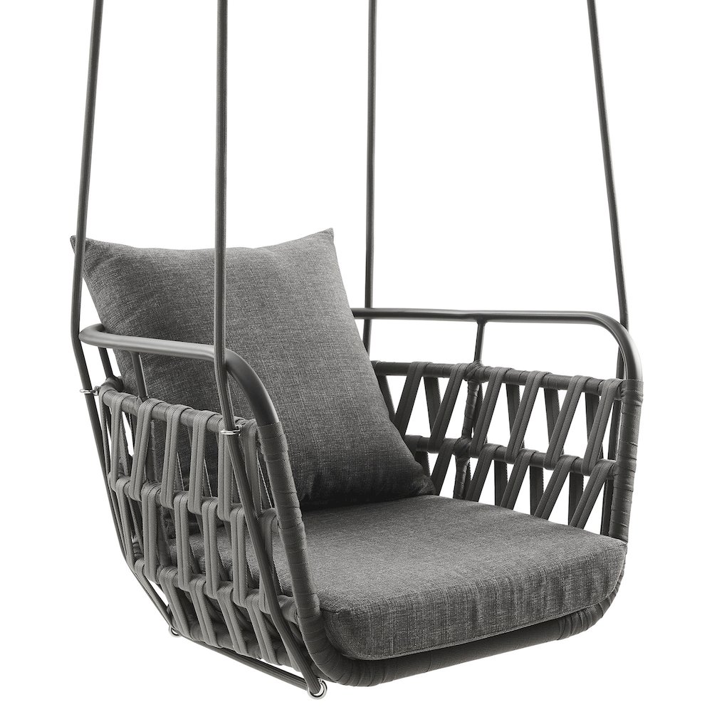 Kaliah Outdoor Patio Aluminum Swing Chair. Picture 1