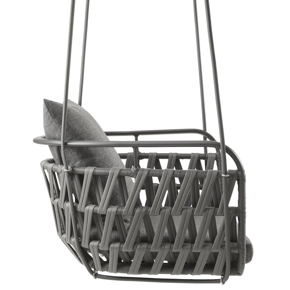 Kaliah Outdoor Patio Aluminum Swing Chair. Picture 4