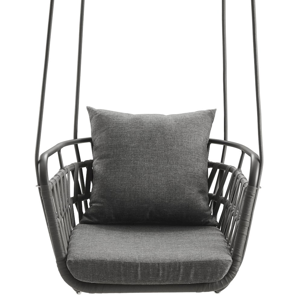 Kaliah Outdoor Patio Aluminum Swing Chair. Picture 6