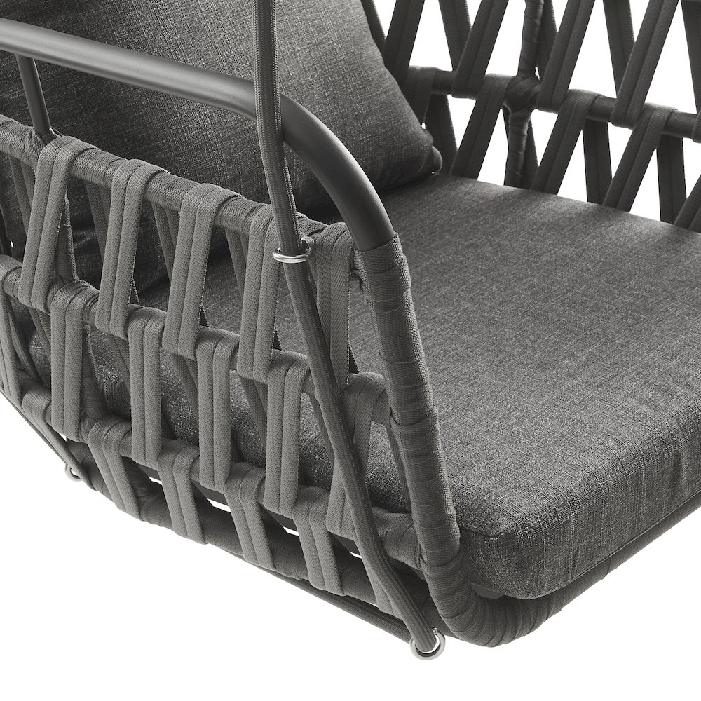 Kaliah Outdoor Patio Aluminum Swing Chair. Picture 7