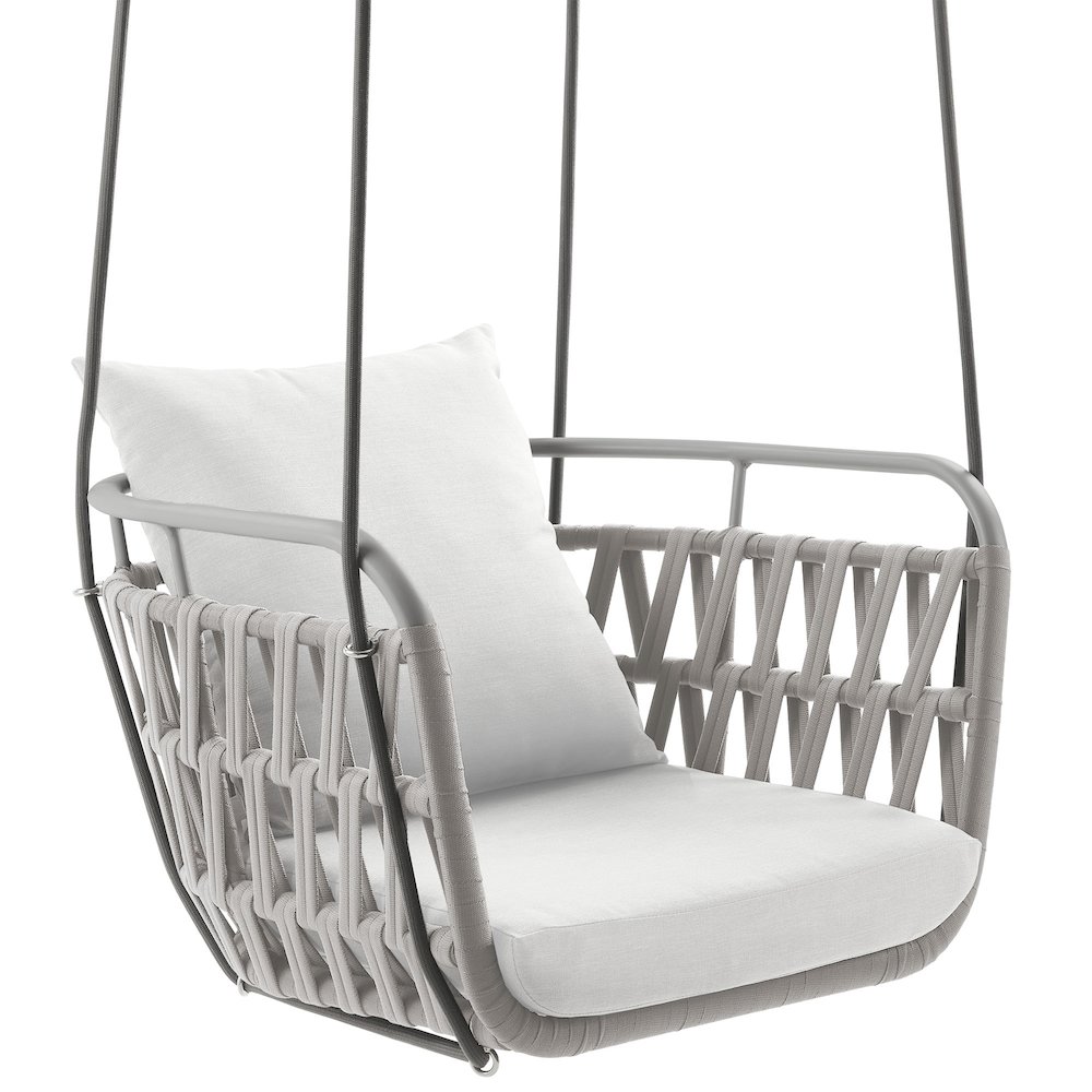 Kaliah Outdoor Patio Aluminum Swing Chair. Picture 1