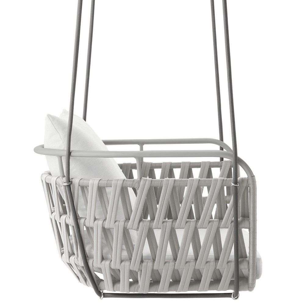 Kaliah Outdoor Patio Aluminum Swing Chair. Picture 4