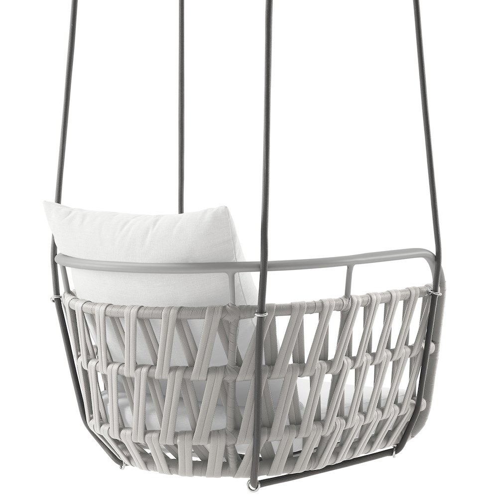 Kaliah Outdoor Patio Aluminum Swing Chair. Picture 5