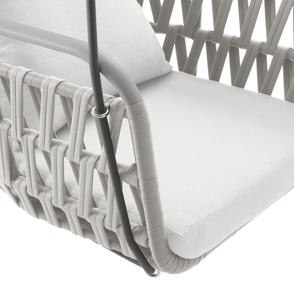 Kaliah Outdoor Patio Aluminum Swing Chair. Picture 7