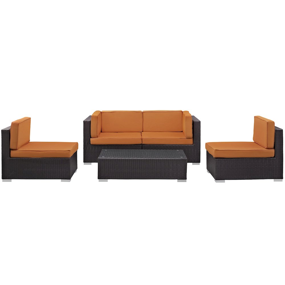 Camfora 5 Piece Outdoor Patio Sectional Set. Picture 1