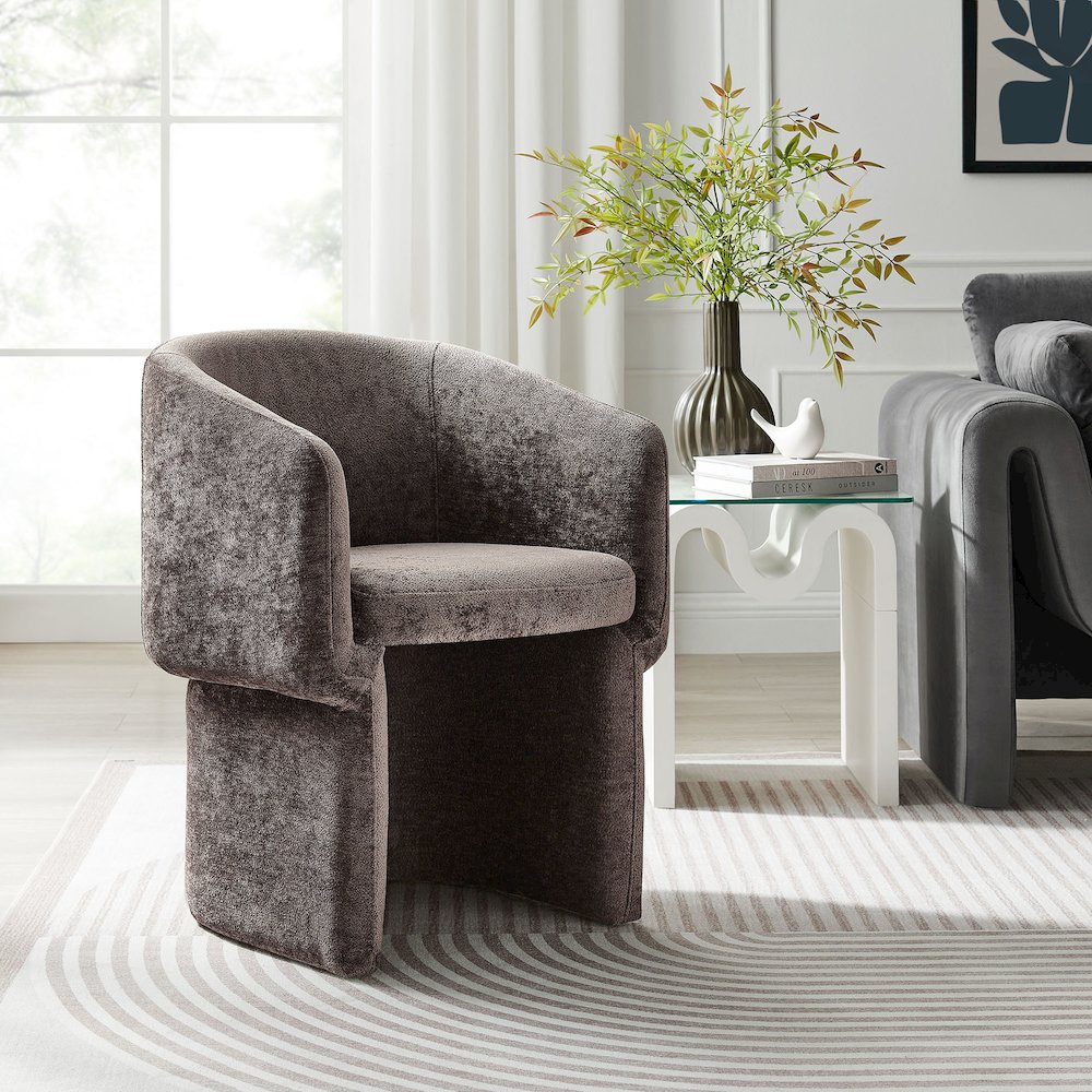Verity Chenille Dining Armchair. Picture 8