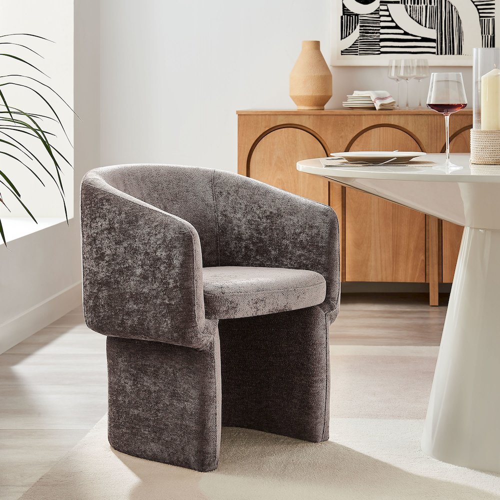 Verity Chenille Dining Armchair. Picture 9
