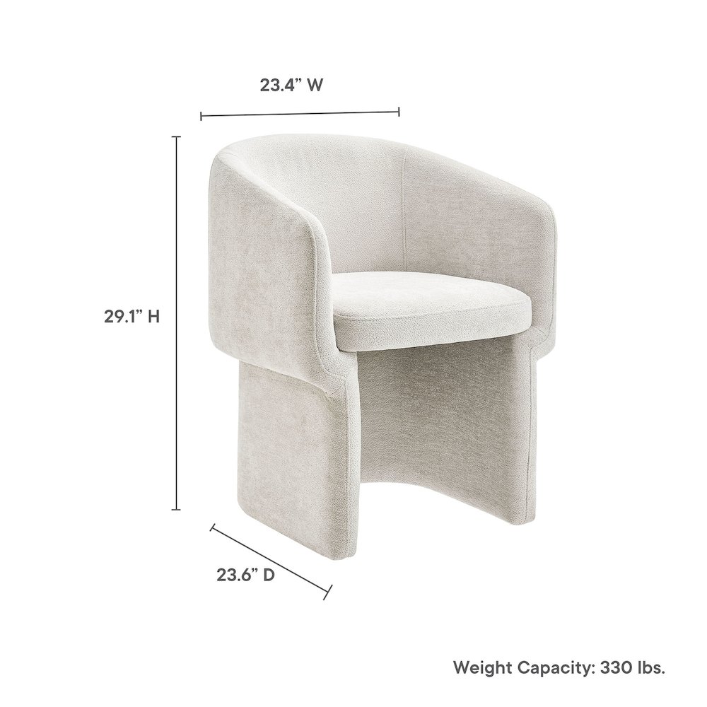 Verity Chenille Dining Armchair. Picture 3