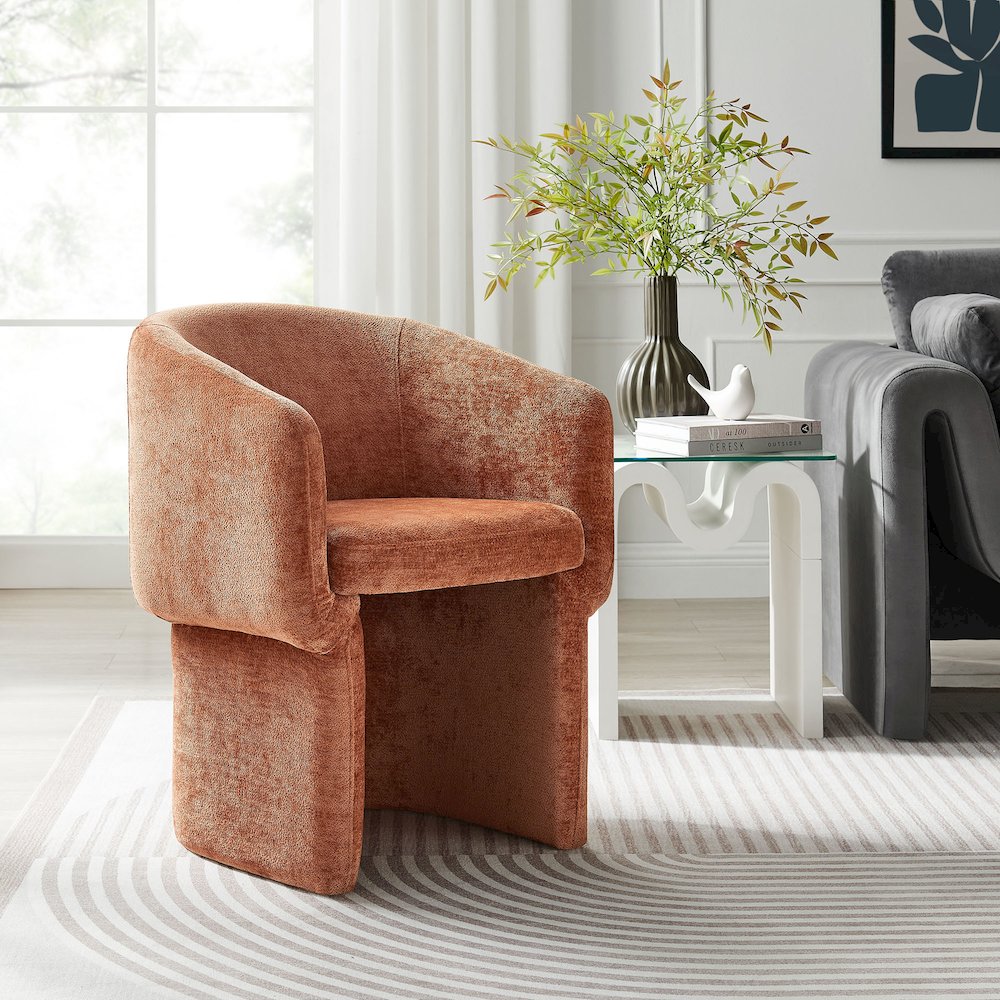 Verity Chenille Dining Armchair. Picture 8