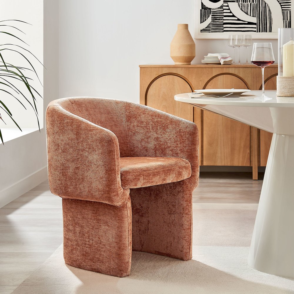 Verity Chenille Dining Armchair. Picture 9
