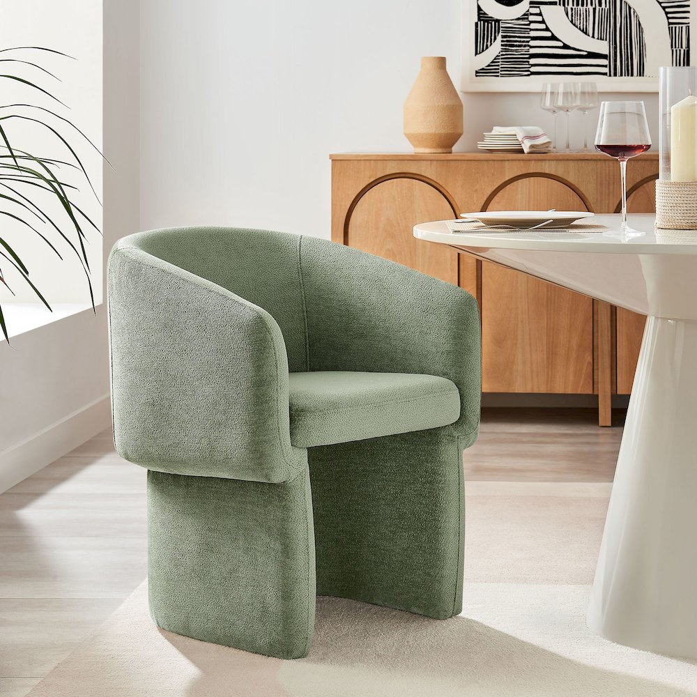 Verity Chenille Dining Armchair. Picture 8