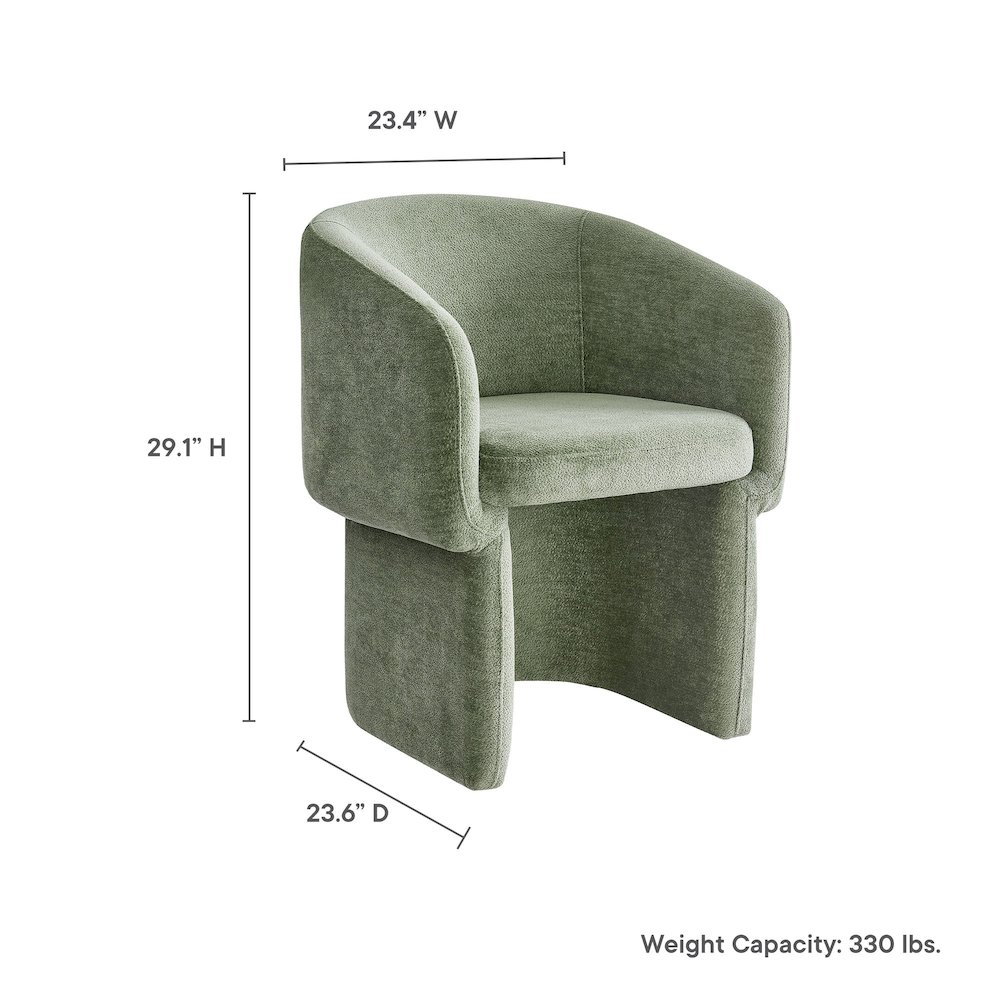 Verity Chenille Dining Armchair. Picture 3