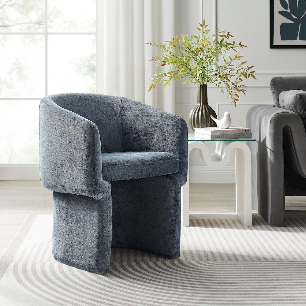 Verity Chenille Dining Armchair. Picture 9