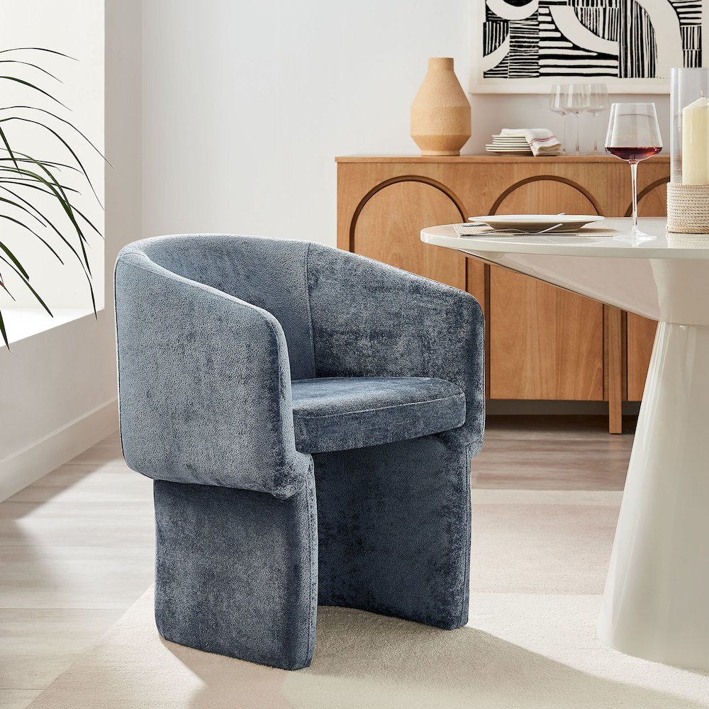 Verity Chenille Dining Armchair. Picture 8