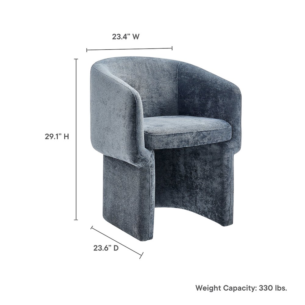 Verity Chenille Dining Armchair. Picture 3