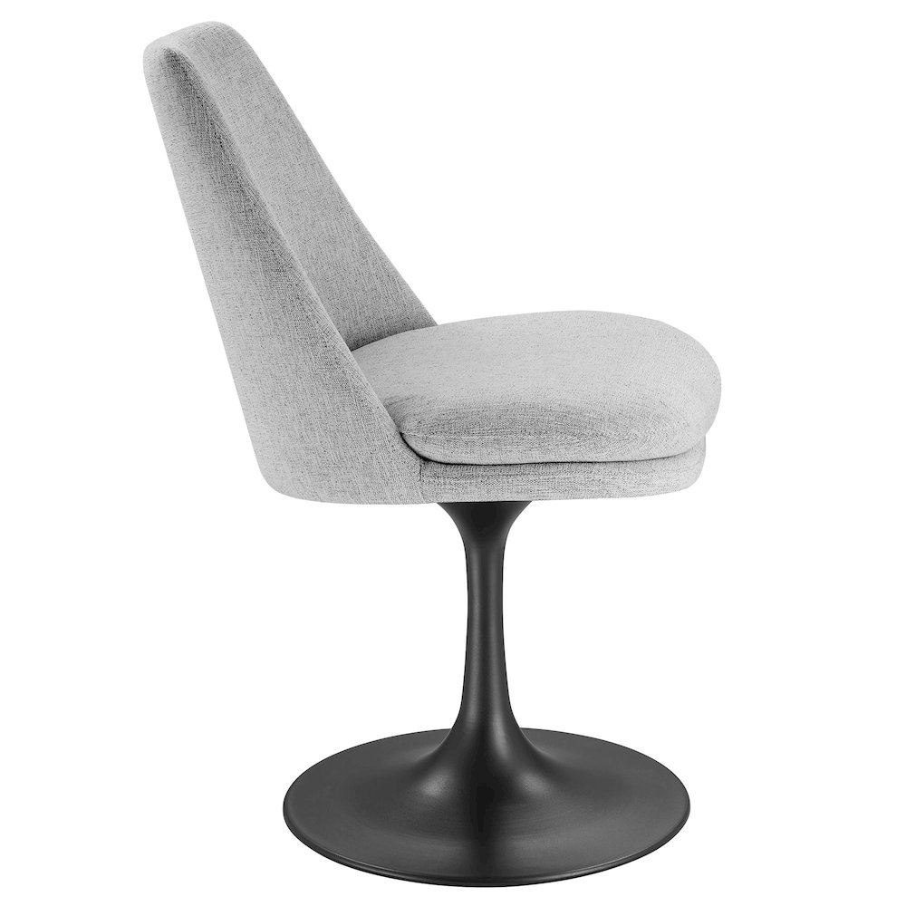 Lippa Swivel Dining Upholstered Side Chair. Picture 4