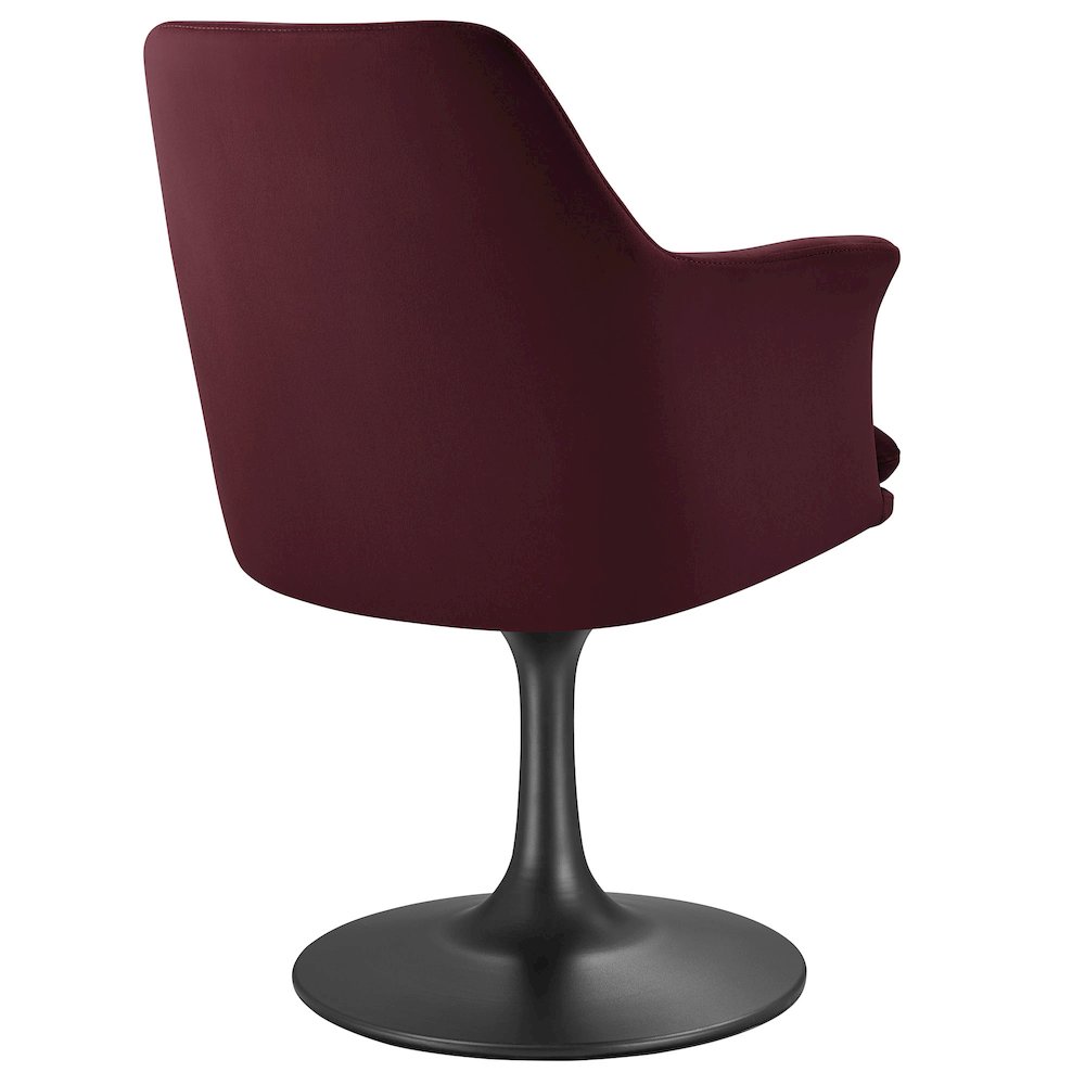 Lippa Swivel Dining Performance Velvet Armchair. Picture 5