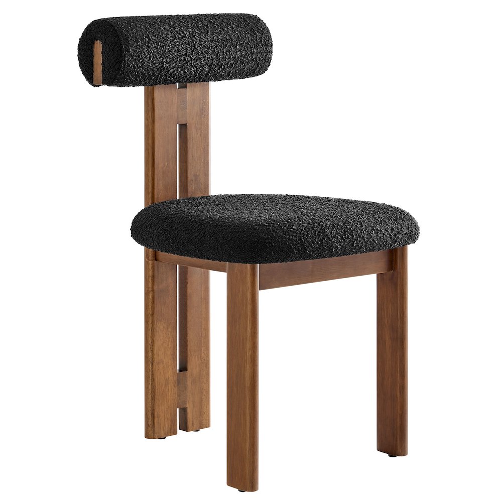 Torian Boucle Fabric Dining Chair Set of 2. Picture 4