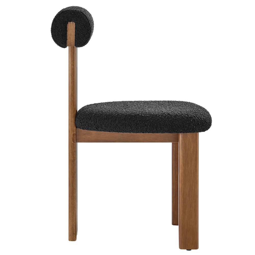 Torian Boucle Fabric Dining Chair Set of 2. Picture 5