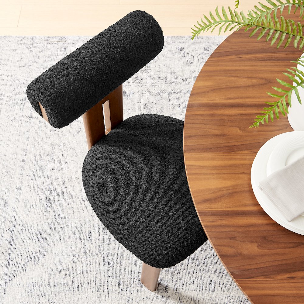 Torian Boucle Fabric Dining Chair Set of 2. Picture 10