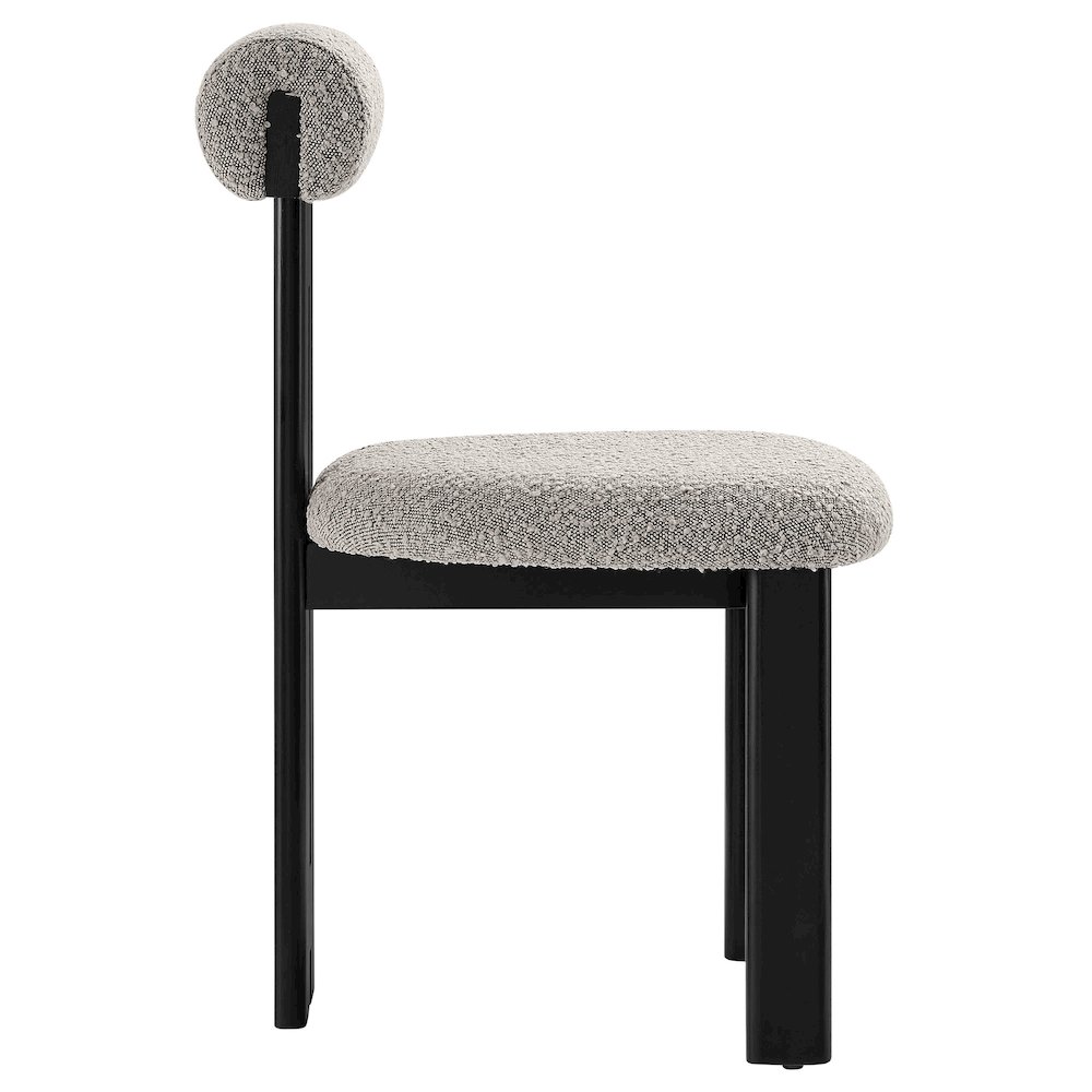 Torian Boucle Fabric Dining Chair Set of 2. Picture 5