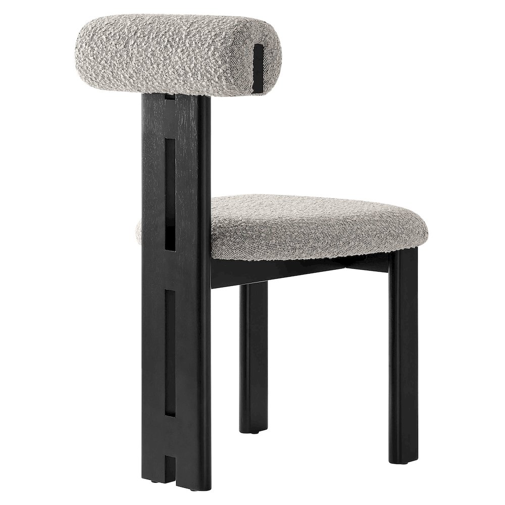 Torian Boucle Fabric Dining Chair Set of 2. Picture 6