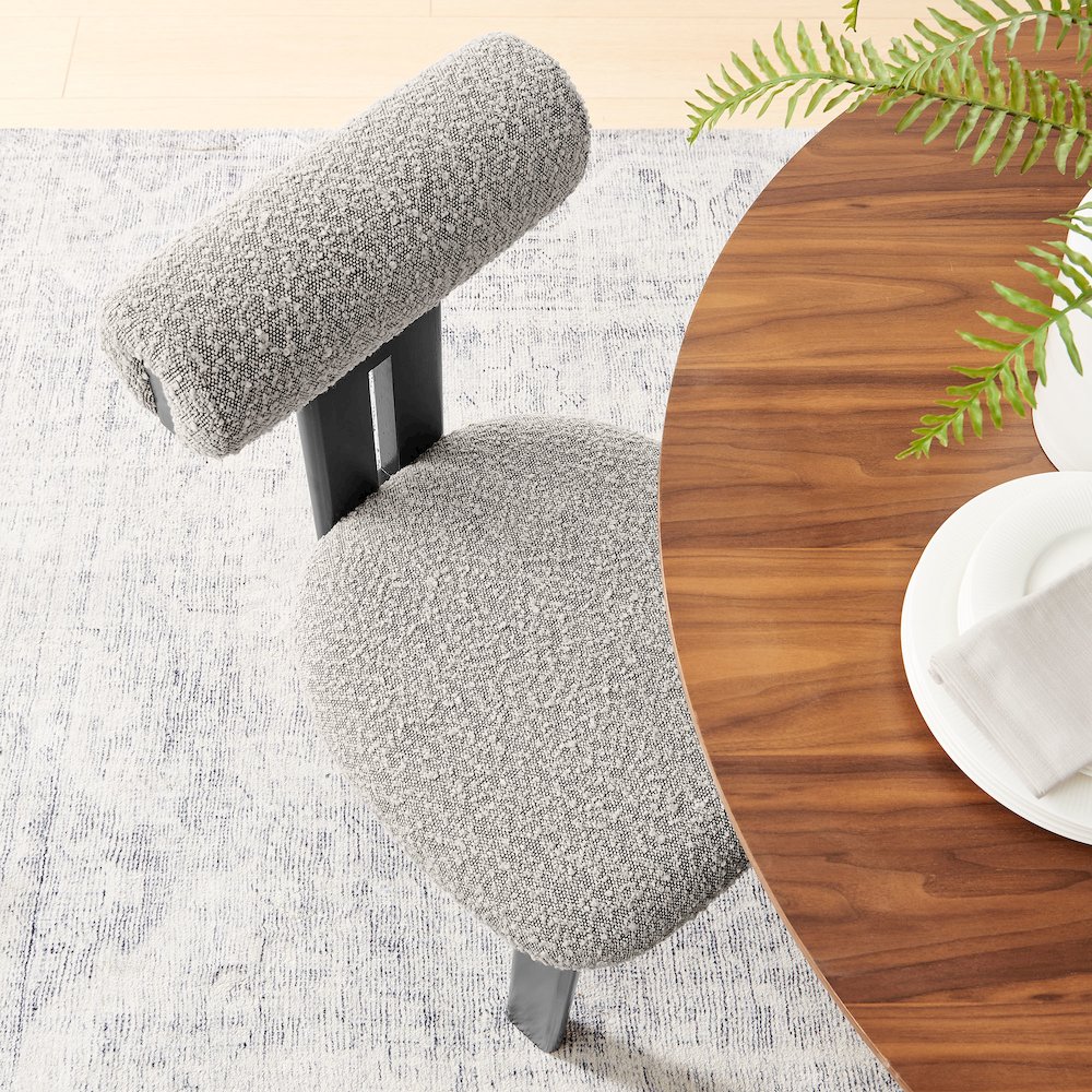 Torian Boucle Fabric Dining Chair Set of 2. Picture 10