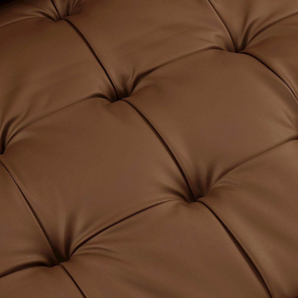 Valour Tufted Vegan Leather Loveseat. Picture 7