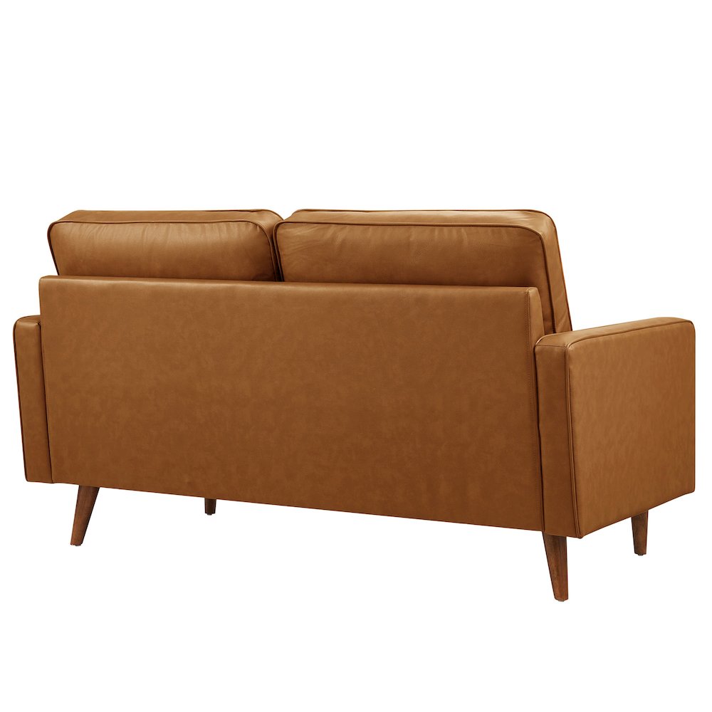 Valour Tufted Vegan Leather Loveseat. Picture 5