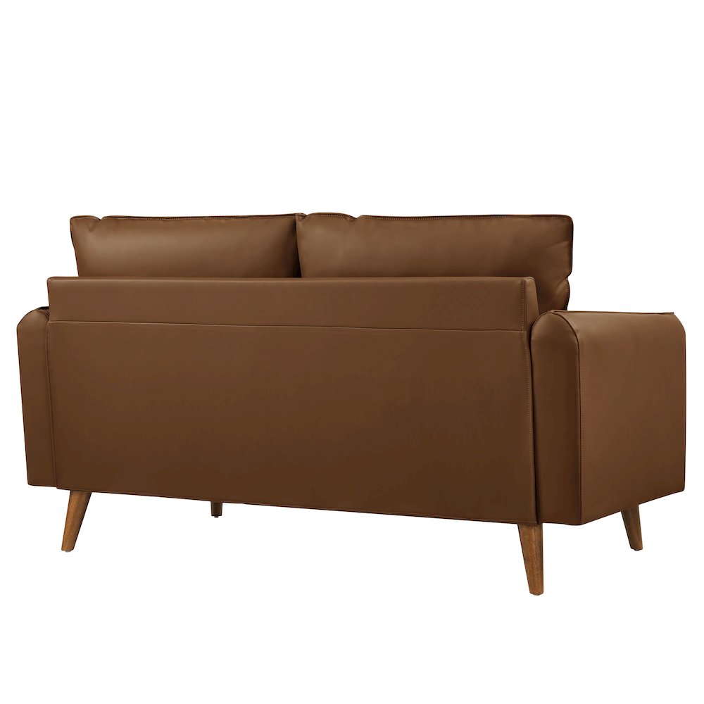 Revive Upholstered Vegan Leather Loveseat. Picture 5