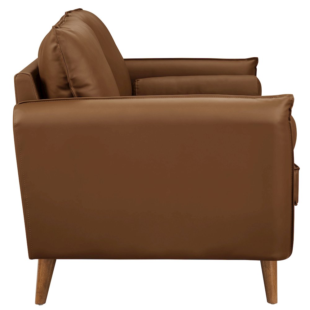 Revive Upholstered Vegan Leather Sofa. Picture 4