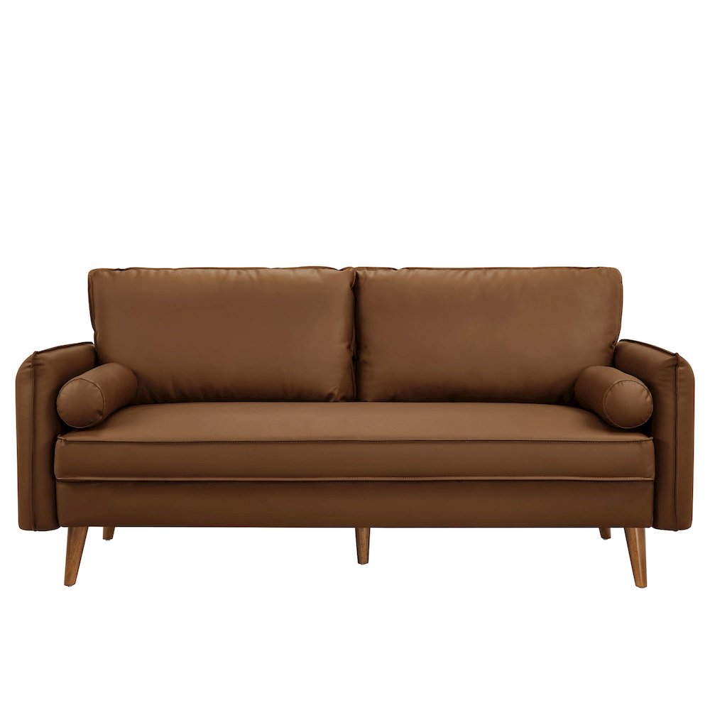Revive Upholstered Vegan Leather Sofa. Picture 6