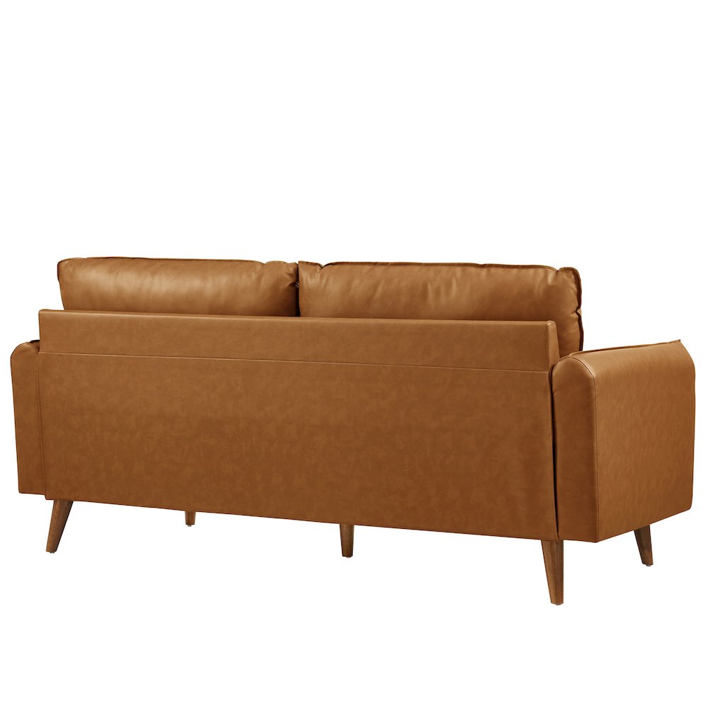 Revive Upholstered Vegan Leather Sofa. Picture 5